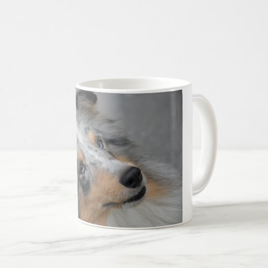 Mug Shetland Sheepdog Blue Tri (Devant droit)