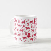 Mug Shetland Sheepdog Design de Noël (Devant gauche)