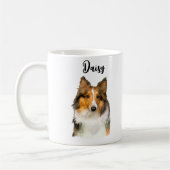 Mug Shetland Sheepdog personnalisé (Gauche)