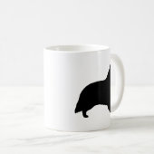 Mug Shetland Sheepdog Shelter Chien Silhouettes (Devant droit)