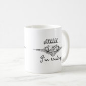 Mug Shh I'm Reading Open Book with Seashells (Devant droit)