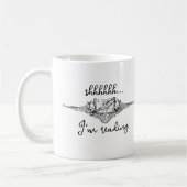 Mug Shh I'm Reading Open Book with Seashells (Gauche)