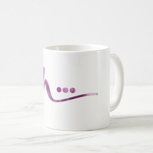 Mug Shh... type de script aquarelle (Devant droit)