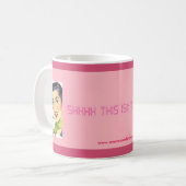 Mug SHHH ce n'est pas café ! (Devant gauche)