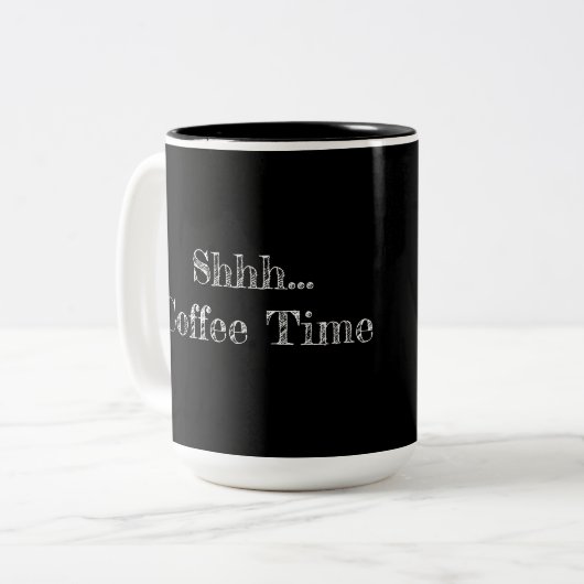 Mug "Shhh... Coffee Time" (Devant gauche)