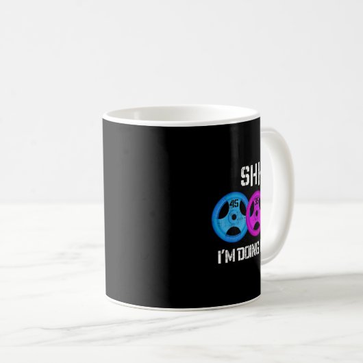 Mug Shhh I's Doing Math Drôle entraînement Gym Humour  (Devant droit)