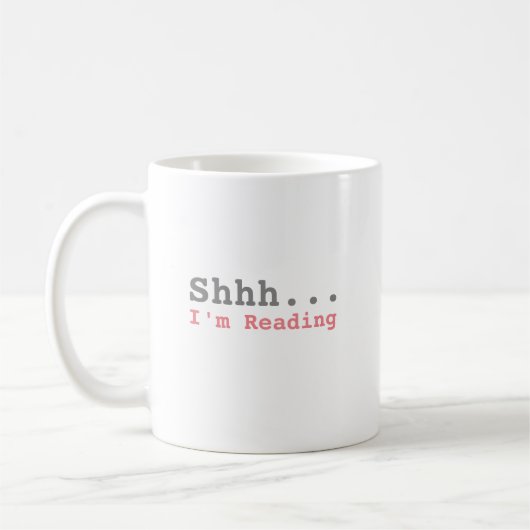 Mug Shhh je lis | Drôle (Gauche)