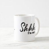 Mug Shhh… je lis - moderne (Devant droit)