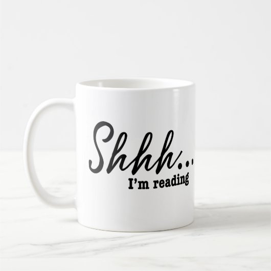 Mug Shhh… je lis - moderne (Gauche)