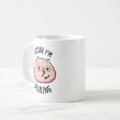 Mug Shhh je puise drôle Cerveau Fart Pun (Devant gauche)