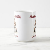 Mug "Shhhh...Je t'ignore" Mignonne Aquarelle Gnome (Centre)