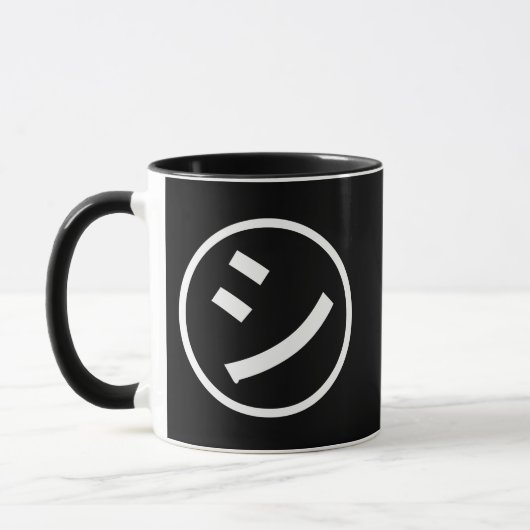 Mug ㋛ Shi Kana Katakana Smiling Emoji / Emoticon (Gauche)