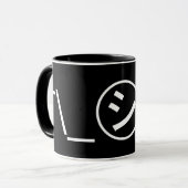 Mug Shi Kana Shrug Emoticon -\_ ㋛_/+Japonais Kaomoji (Devant gauche)