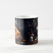 Mug Shiba Inu Citrouilles Halloween effrayant (Centre)