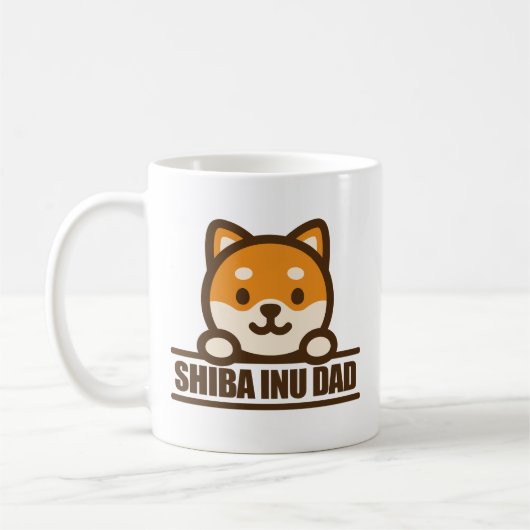 Mug SHIBA INU DAD - Proud Shiba Inu Father Design (Gauche)