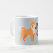 Mug Shiba Inu de Noël (Devant gauche)