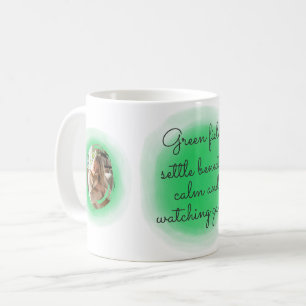Mug Shiba Inu en aquarelle vert pastel sur mesure