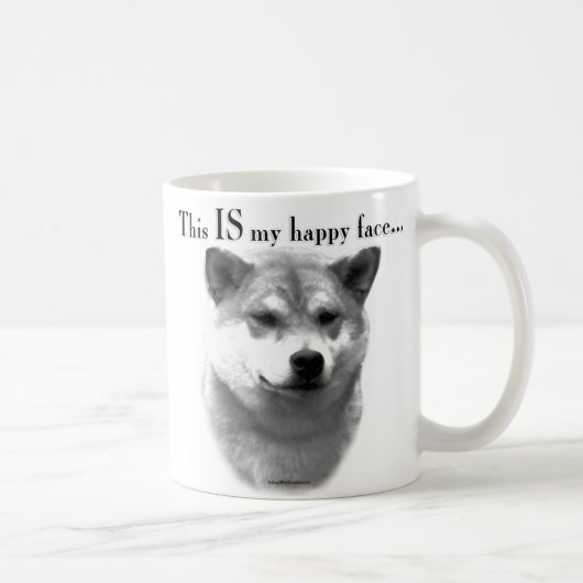 Mug Shiba Inu Joyeux Visage (Droite)