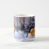 Mug Shiba Inu Laissez Neige Noël (Centre)