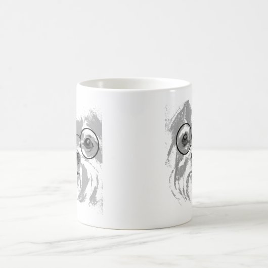 Mug Shih Tzu avec lunettes (Centre)
