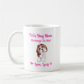 Mug Shih Tzu Chien Maman Appartient À Moi Pains Et Coe (Gauche)