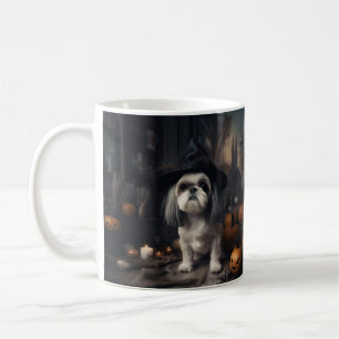 Mug Shih Tzu Citrouilles Halloween Épouvantable