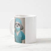 Mug Shih Tzu en blouse (Devant gauche)