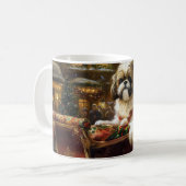 Mug Shih Tzu Saison des Fêtes de Noël (Devant gauche)