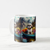 Mug Shih Tzu sur une pagaie : une aventure Pittoresque (Devant gauche)
