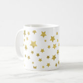 Mug Shimmery Goldstars Golden Star Motif (Devant gauche)