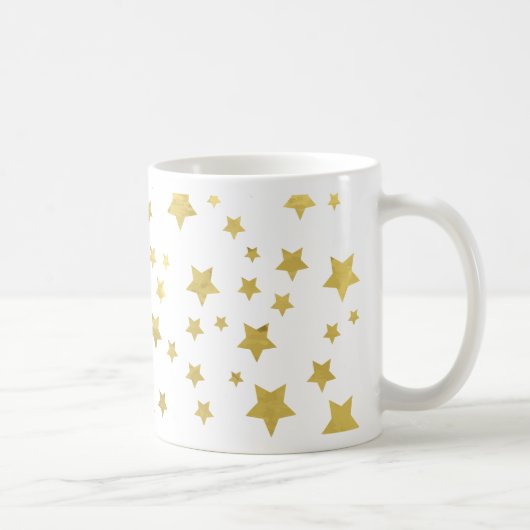 Mug Shimmery Goldstars Golden Star Motif (Droite)