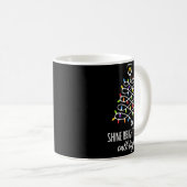 Mug Shine Bright Like A Call Light Funny Nurse Christm (Devant droit)