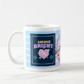 Mug Shine Bright – Personalized Floral Inspirational M (Gauche)