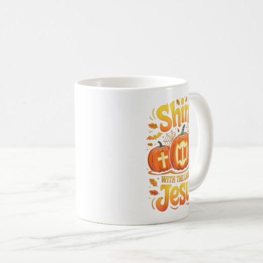 Mug Shine With The Light Of Jesus Christian Halloween (Devant droit)