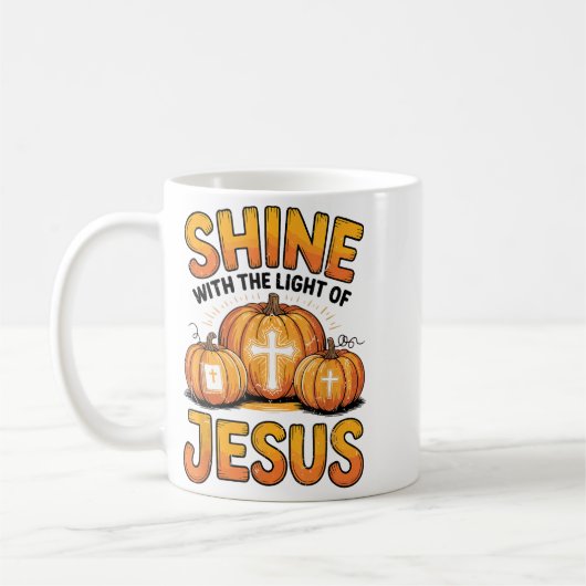 Mug Shine With The Light Of Jesus Halloween Christian (Gauche)