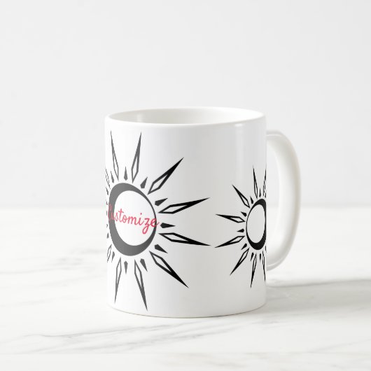 Mug Shining Sun Crescent Moon (Devant droit)