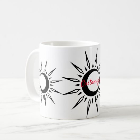 Mug Shining Sun Crescent Moon (Devant gauche)