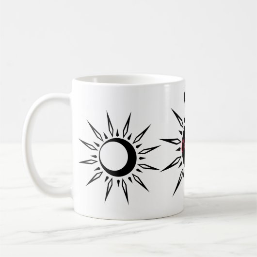 Mug Shining Sun Crescent Moon (Gauche)