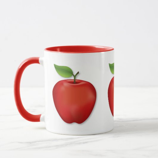 Mug Shiny Red Apple  (Gauche)