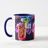 Mug Shiny Tuba Slanted Perspective Brass Band (Gauche)