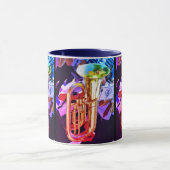 Mug Shiny Tuba Slanted Perspective Brass Band (Centre)