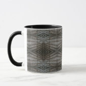 Mug Shiplap Wood Planks Perspective Southwest Pattern (Gauche)