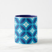 Mug Shippo avec Motif à Fleur, Deep Indigo Blue (Centre)
