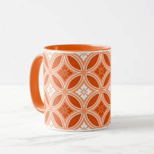 Mug Shippo avec Motif Fleur, Mandarin Orange