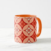 Mug Shippo avec Motif Fleur, Mandarin Orange (Devant droit)