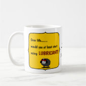 Mug Shirley Drôle Moutons Utiliser Lubrifiant Monogram (Gauche)