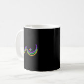 Mug Shirt Mardi Gras Funny Beads S Outline Costume Hum (Devant gauche)