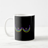 Mug Shirt Mardi Gras Funny Beads S Outline Costume Hum (Gauche)