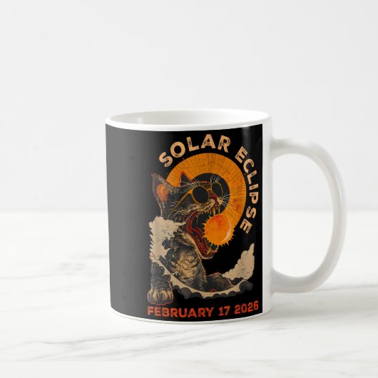 Mug Shirt Solar Eclipse February 17 Cat (Droite)