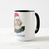 Mug Shitzu cadeaux de Noël (Devant droit)